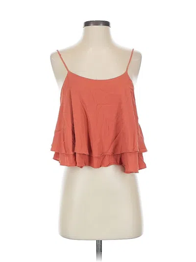 Pre-owned Astr Sleeveless Top Pink Halter Neckline Tops