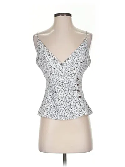 Pre-owned Astr Sleeveless Top Silver Sweetheart Neckline Tops