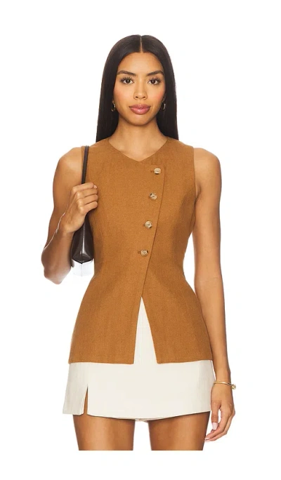 Astr Sonja Vest In Brown