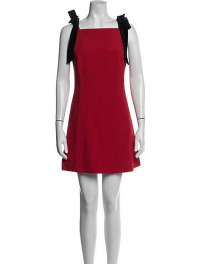 Pre-owned Astr Square Neckline Mini Dress In Multi