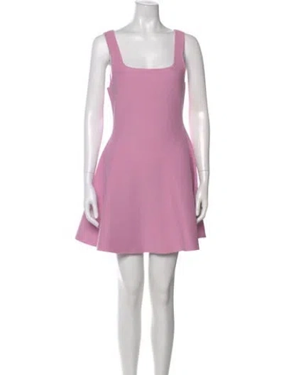 Pre-owned Astr Square Neckline Mini Dress In Pink