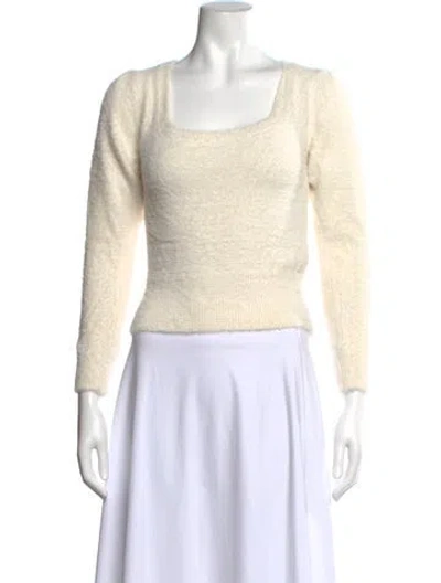 Pre-owned Astr Square Neckline Sweater In Neutral