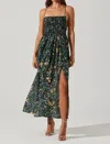 ASTR STASIA FLORAL MAXI DRESS IN GREEN