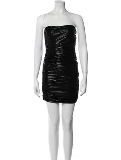Pre-owned Astr Strapless Mini Dress W/ Tags In Black