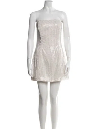 Pre-owned Astr Strapless Mini Dress W/ Tags In Multi