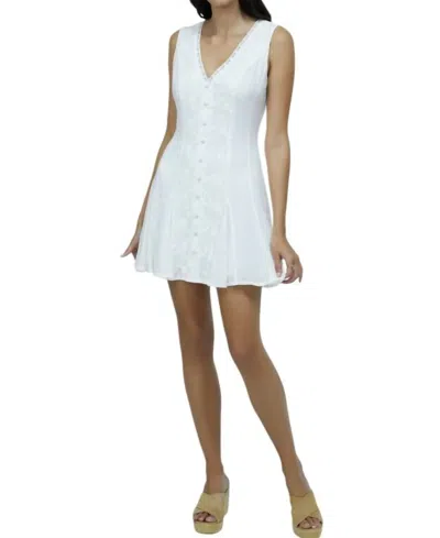 Astr Sundrenched Floral Mini Dress In Off-white
