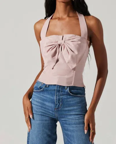 Astr Sunna Top In Mauve In Multi