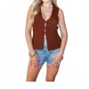 Astr Taimi Sweater Vest In Brown In Brown