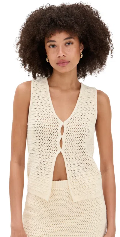 Astr Taimi Sweater Vest Natural
