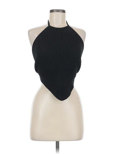 Pre-owned Astr Tank Top Black Halter Neckline Tops