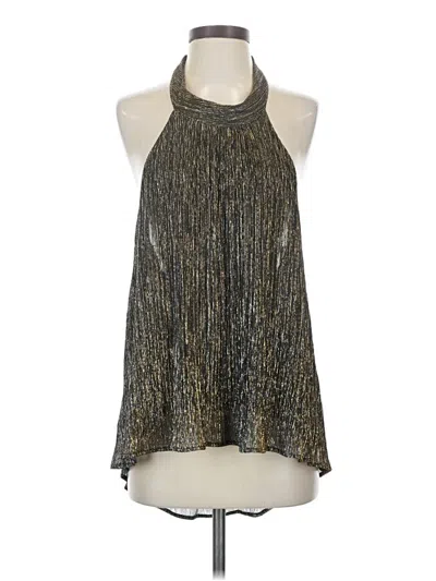 Pre-owned Astr Tank Top Gold Halter Neckline Tops