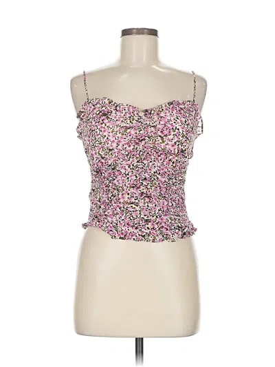 Pre-owned Astr Tank Top Pink Strapless Neckline Tops