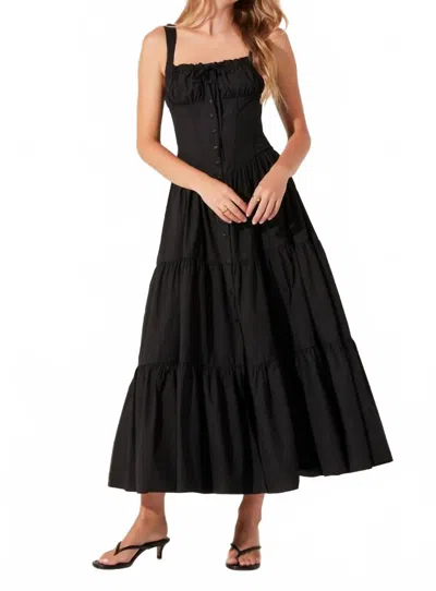 ASTR TEMPERANCE DRESS IN BLACK