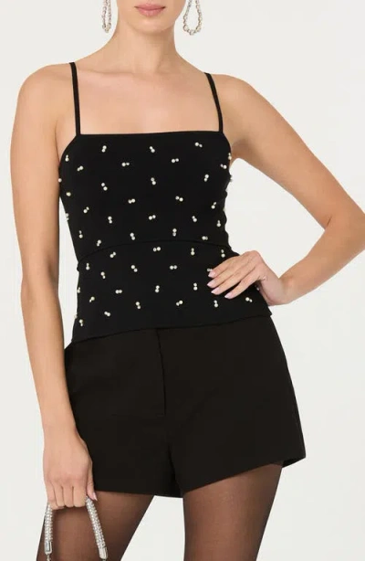 ASTR ASTR THE LABEL ADDE JEWEL EMBELLISHED SWEATER CAMISOLE