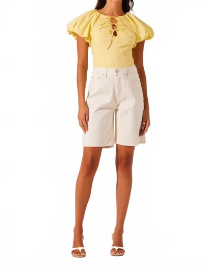 ASTR ASTR THE LABEL AINE TOP IN YELLOW
