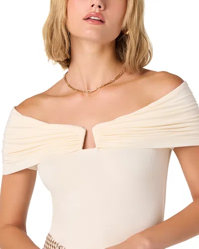 Astr The Label Alba Off The Shoulder Top In White