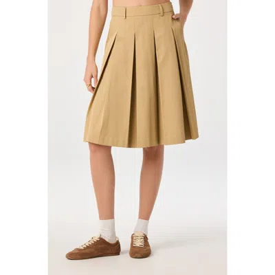 Astr The Label Alice Pleated Skirt In Brown