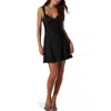 Astr The Label Alva Sleeveless Minidress In Black