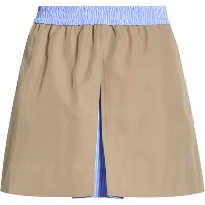 Astr The Label Alycia Slit Miniskirt In Brown