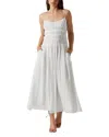 Astr The Label Andrina Shirred Maxi Sundress In White