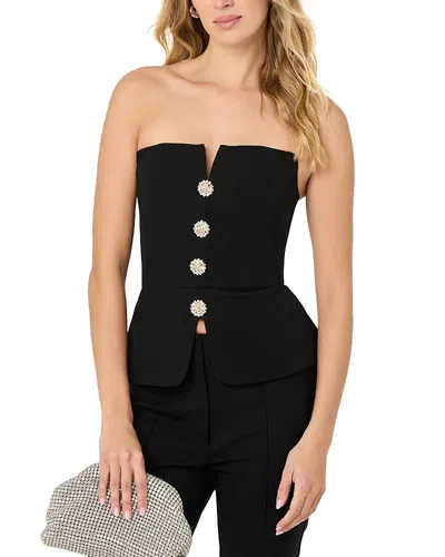 Astr The Label Annemarie Top In Black