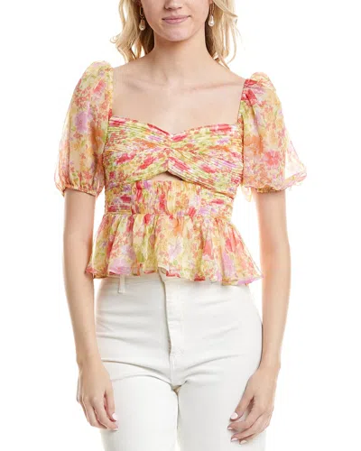 Astr The Label Arlet Top In Yellow