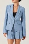 Astr The Label Artice Blazer In Blue
