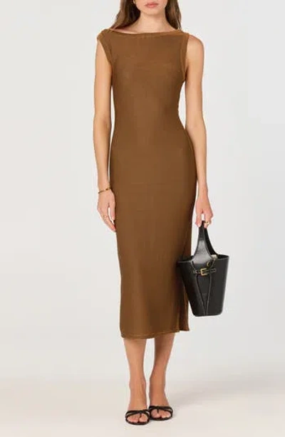 Astr The Label Asymmetric Knit Dress In Multi