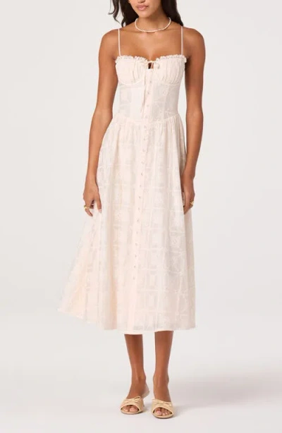 Astr The Label Aubrey Embroidered Sleeveless Maxi Dress In Pink