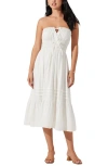 Astr The Label Aubrie Strapless Midi Sundress