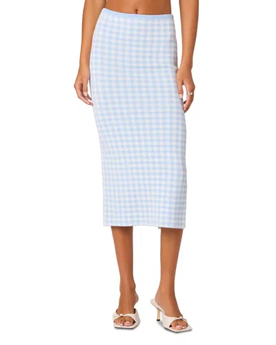 Astr The Label Babbett Midi Sweater Skirt In Purple