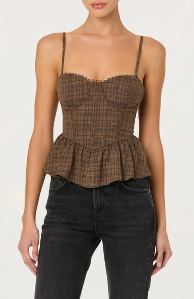Astr The Label Baylin Corset Top In Brown