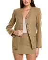 Astr The Label Bellmere Wool-blend Jacket In Brown