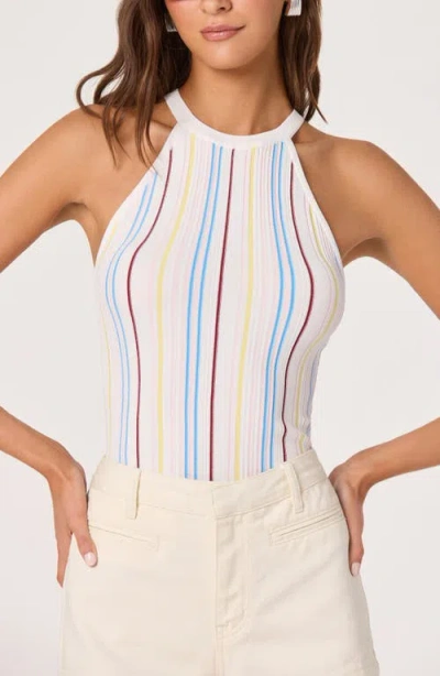 Astr The Label Betia Stripe Sweater Tank In Multi