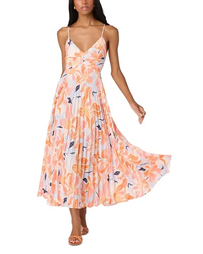 Astr The Label Blythe Pleated Maxi Dress In Multi