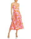 Astr The Label Blythe Dress In Orange Purple