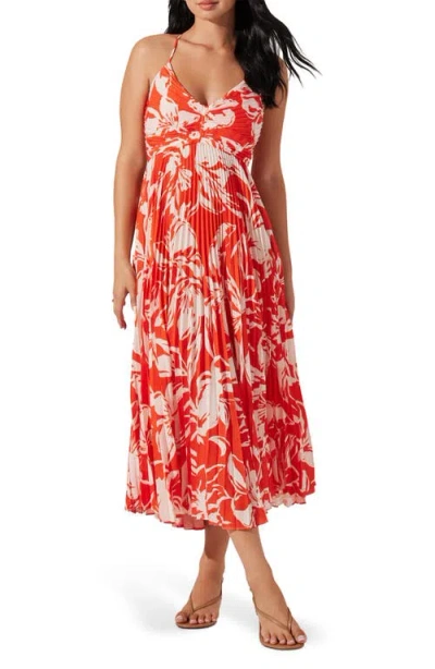 Astr The Label Blythe Pleated Maxi Dress