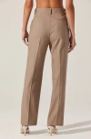 Astr The Label Brooks Straight Leg Pants In Taupe