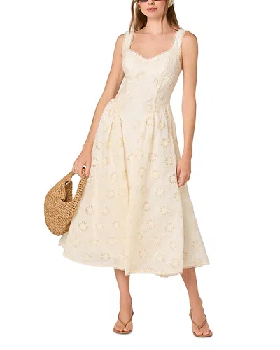 Astr The Label Caerwyn Eyelet Dress In Neutral