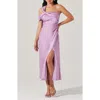 Astr The Label Cersei Satin Midi Dress