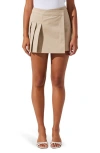Astr The Label Chana Pleated Wrap Miniskirt