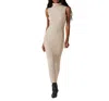 Astr The Label Channary Turtleneck Sweater Dress In Light Taupe