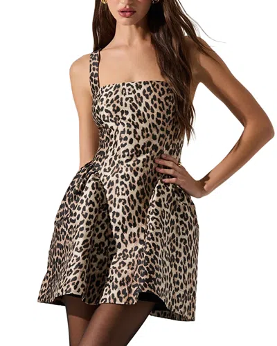 Astr The Label Claudie Dress In Animal Print