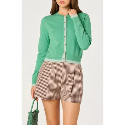 Astr The Label Clovis Cardigan In Green
