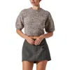 Astr Collette Boucle Sweater In Ash Pink In Multi