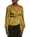 Astr The Label Collared Wrap Top