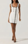 Astr The Label Contrast Button Sweater Dress
