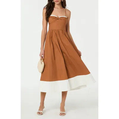 Astr The Label Contrast Detail Cotton Dress