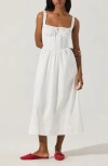 Astr The Label Corset Fit & Flare Dress In White