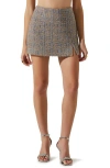 Astr The Label Covina Tweed Miniskirt